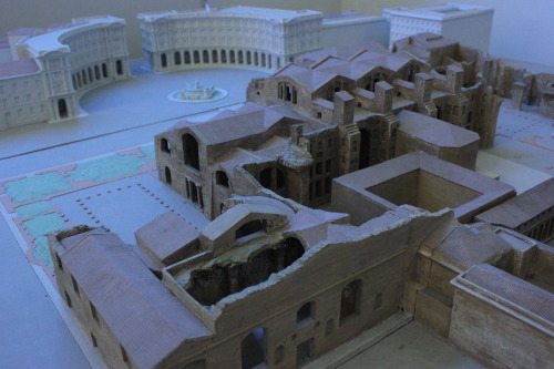 roaming-through-rome: Model of Baths of Diocletian, Rome