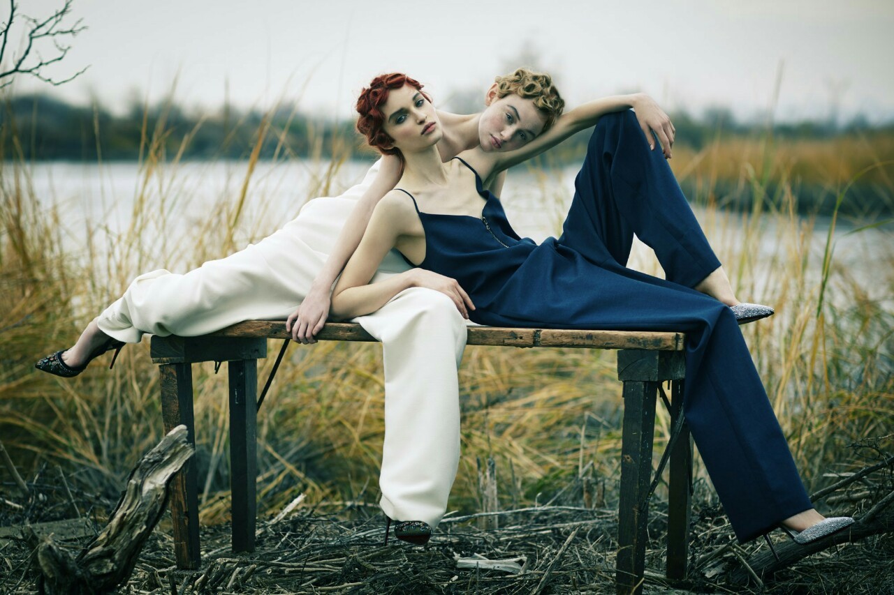 lisa401971:  Rhiannon McConnell and Cece Yost photographed by Hao Zeng for Vogue