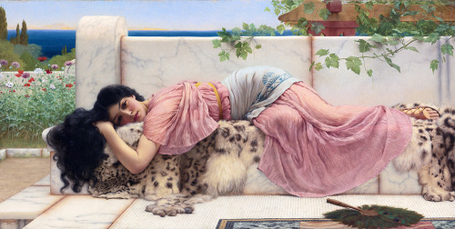 alinnetinagildedcage:When the Heart is YoungJohn William Godward (1861-1922)