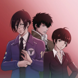 saeko-doyle:  OT3, Ginoza-Kouami-akane^^