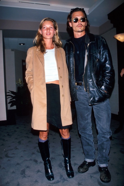 28 years ago (1994), on this day (April 5) Johnny Depp and Kate Moss attended the premiere of John W