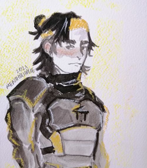 quick sketch w gouache and chalk - 7 days left to S14!ninjago fandom let me in. pls. i have tiddy pl
