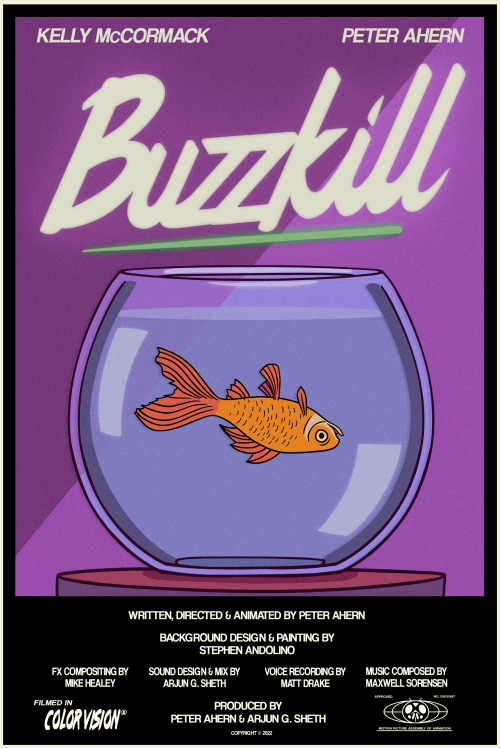 During lockdown, I made a new animated short called Buzzkill! Trailer drops Friday! Hold onto your b