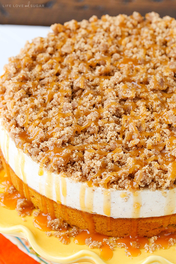 foodffs:  CARAMEL PUMPKIN SPICE BLONDIE STREUSEL CHEESECAKE Really nice recipes.
