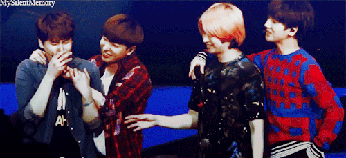 mysilentmemory:Kyuhyun Losing His Sh*t when Eating a pouch of Lemon Slices…Meanwhile YeChul