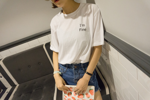 roseglam:  I’m Fine T-Shirt