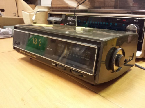 Sony TFM-C650W FM/AM Digital Clock Radio, 1972