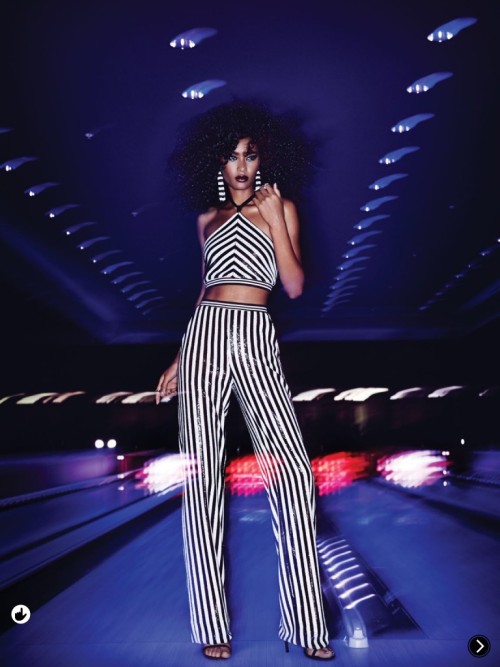 death-by-dior:divalocity:Ysaunny Brito in a story for Fashion Canada ” Night Vision” / Photographed by Gabor Jurina / Styling by Cary Tauben.  X