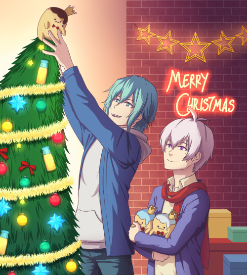 A SouTama Ousama Christmas art for @crzangel