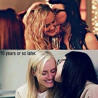 Awwwwwwwe I can&rsquo;t even ❤︎❤︎ #vauseman #alexvause #piperchapman #oitnb #orangeisthenewblack