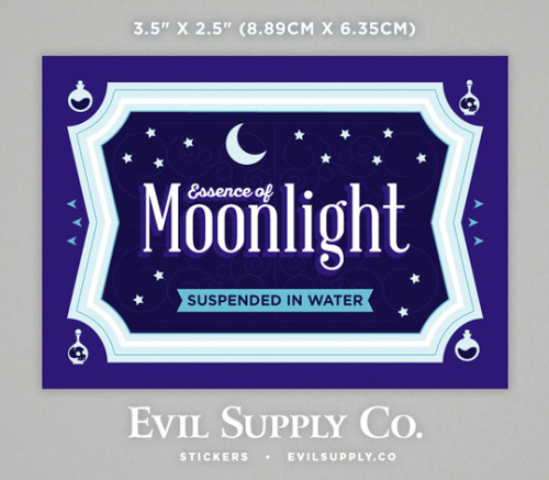 Moonlight ingredient label ($2.25)A great accessory for jars, plant waterers, or even water bottles.