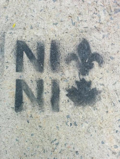Montreal streets covered with anti-colonial, anti-nationalist graffitifor the Canada 150 celebration