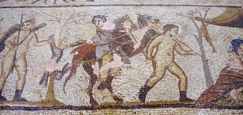 greek-museums:Crete, Archaeological Museum of KissamosDionysiac Mosaic Floor[Found in] Antonios Skou
