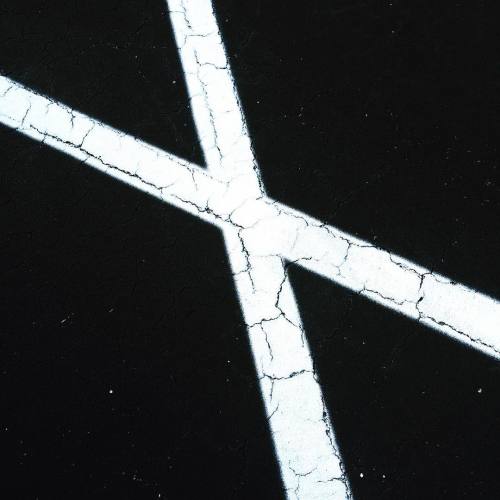 X marks the pavement, white dots mark the sky. #art #graphic #graphicdesign #design #photography #ph