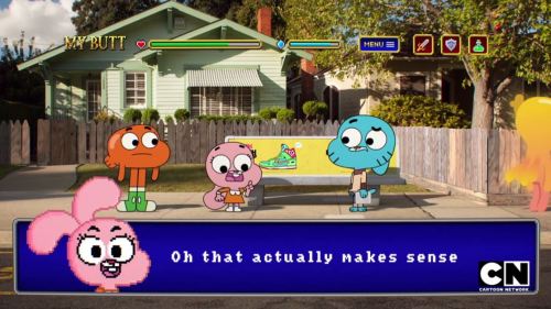 enrique262:  “But Enrique, how come you love The Amazing World of Gumball so much?”For stuff like this, an episode solely devoted to parodying classic Final Fantasy games and JRPG’s in general.From the recently leaked “The Console”.