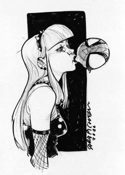 brianmichaelbendis:  Gwen Stacy, by Sara