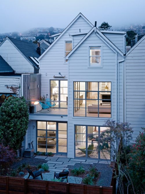 {Art of Construction recently completed a remodel of this traditional single family house situated i