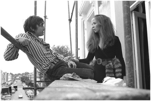 David Bailey and Penelope Tree share a moment, London, circa 1965