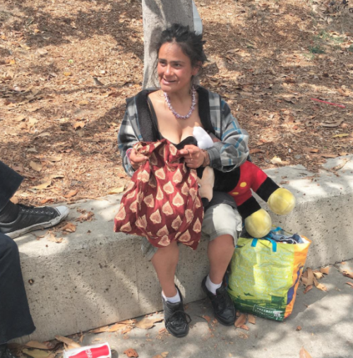 elaxisfae: youngblackandvegan:  frantastique:  micdotcom:  9-year-old girl gives care bags to homeless women After noticing homeless people on her walk to school in Irvine, California, 9-year-old Khloe Thompson decided to start her own charity, dubbed