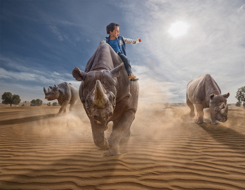 mymodernmet: Father Exercises His Endless Imagination by Photoshopping Son Into Fantastical Scenes 