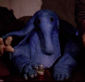 statuswhoa:  moosefeels:  audible-smiles:  every star wars alien is so good and then there’s this  yo man you talkin’ smack about max rebo you back off my blue elephant son  i always said he looks like elefun the elephant 