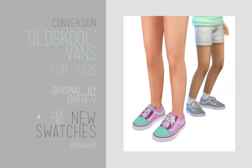 Kids Conversion: Oldskool VansOriginal mesh by darte77INFOI love love love these vans for adults by 