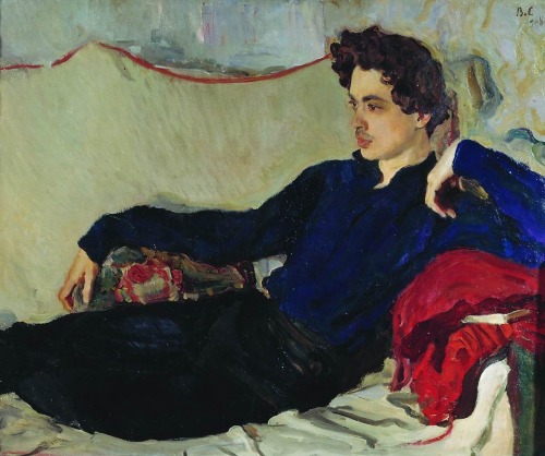 Portrait N.S.Poznyakova  -   Serov Valentin Alexandrovich  1908Russian 1865-1911