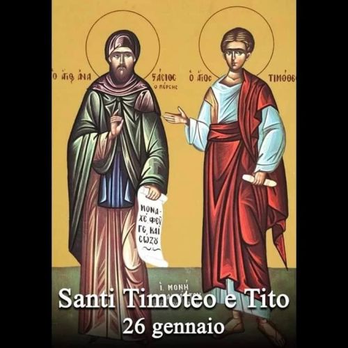 Santi Timoteo e Tito
La memoria di due Vescovi delle primissime generazioni cristiane, ambedue convertiti da San Paolo e suoi collaboratori, è stata abbinata nel nuovo Calendario della Chiesa. Timoteo e Tito non erano israeliti,…
continua >>...