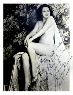 Bubbles Yvonne  Vintage 40’S-Era Promo Photo Personalized To Burlesque Enthusiast,
