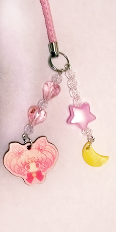 Some of the acrylic Phone Charms I created featuring:Haru from TsuritamaAkira from TsuritamaMami and