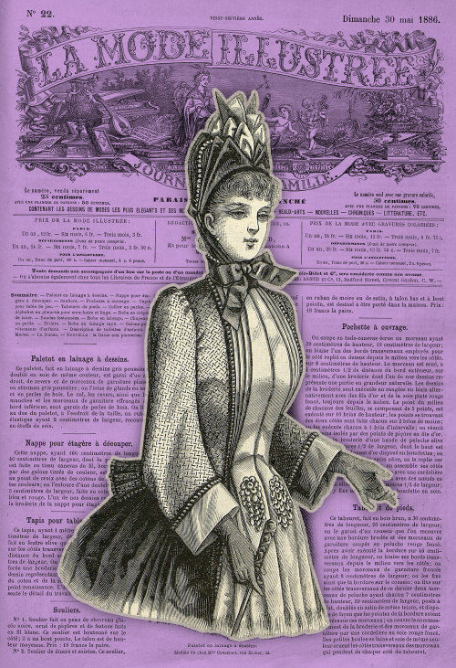 La Mode illustrée, no. 22, 30 mai 1886, Paris. Paletot en lainage à dessins. Modèle de chez Mme Cous