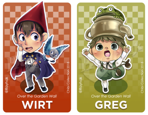 Just a little more to go~Over the Garden Wall chibi set! These are actually 4 charas in two cards ha