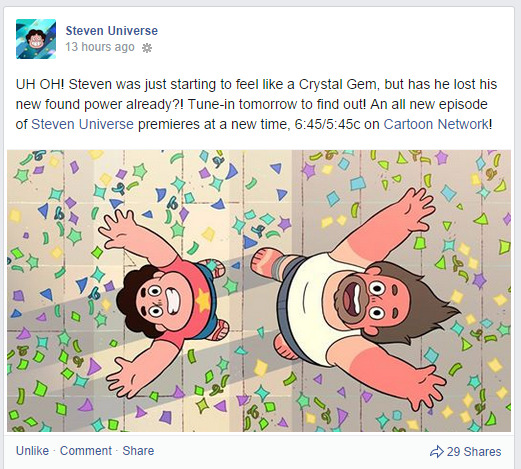 Judging by this Facebook promo, it seems like Steven does try to use his healing