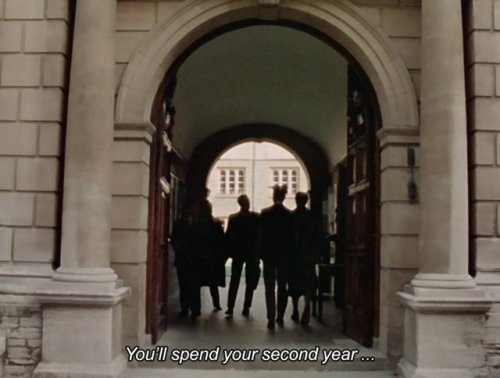 themaninthegreenshirt:“You’ll find you spend half your second year shaking off the undesirable frien
