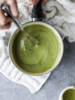 sweetoothgirl:  matcha honey hot chocolate