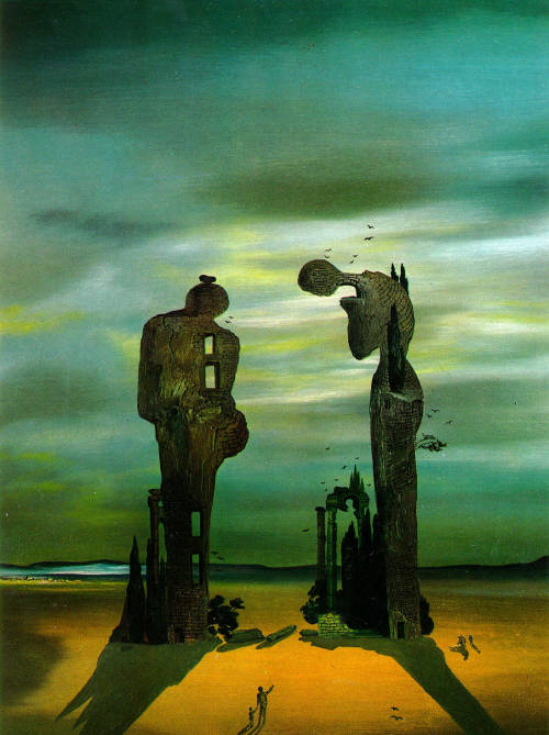 artist-dali: Archeological Reminiscence Millet’s Angelus, 1935, Salvador Daliwww.wikia