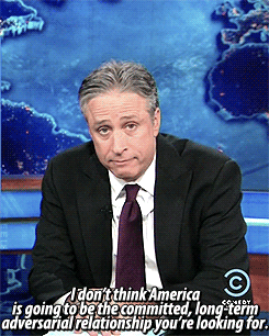 allistormiguelrichards:  beeishappy:  TCR 2013.01.28 | TDS 2013.04.02 | Jon & Stephen Break Up With North Korea [xx]  