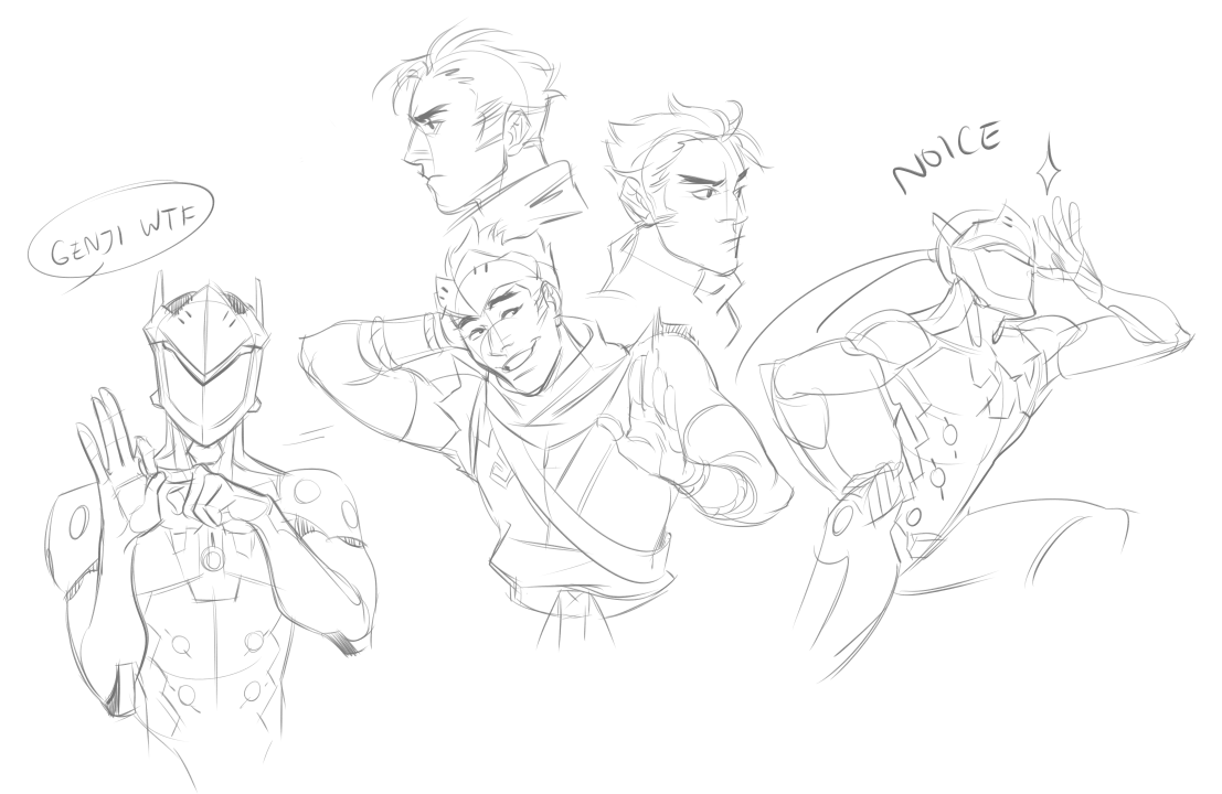 solusbane:  more overwatch doodles xDD 