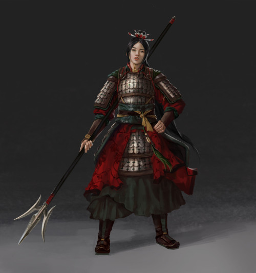 Three Kingdoms - Lü Ji Noname - https://www.artstation.com/artwork/v1neJa