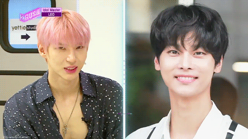 vixxleoo: Leo imitating himself &amp; his members