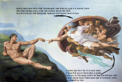     “some historians think that michelangelo