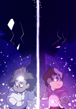 thechekhov:  jigokuhana: Just a gift I wanted to make for @thechekhov~&lt;3 Their White Diamond AU is awesome and if it didn’t have a legit plot line to follow I’d want these two beans to meet each other through dimensional shenanigans. ^^; Sorry