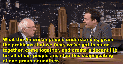 salon:  Watch Bernie Sanders curse out Donald Trump demagoguery