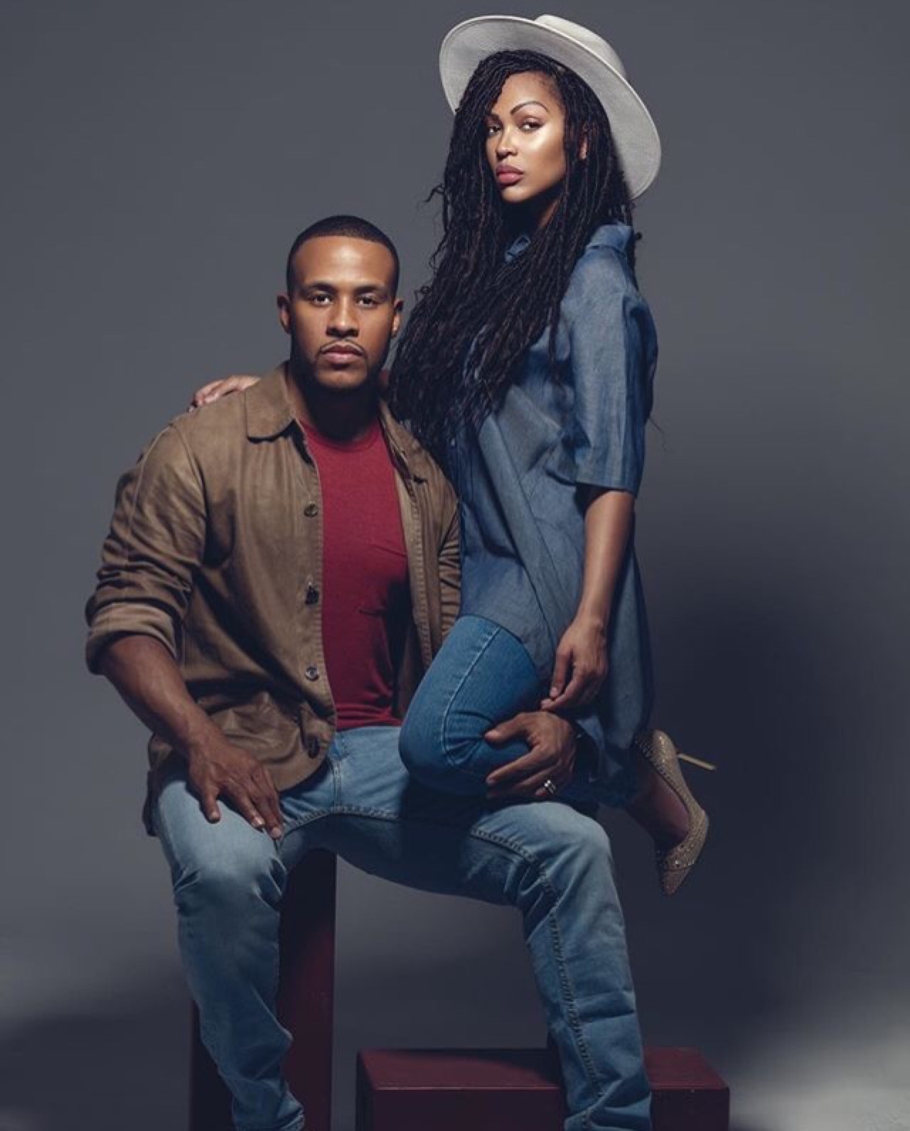 angiemoney:  brownskinxgoldchains:  Meagan Good &amp; her husband Devon Franklin.
