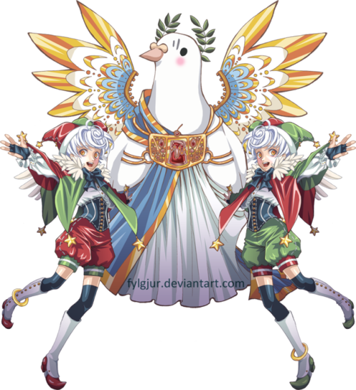omglaila: Compilation post of all the images of my fan-art for Hatoful Boyfriend: Absolute Zero char