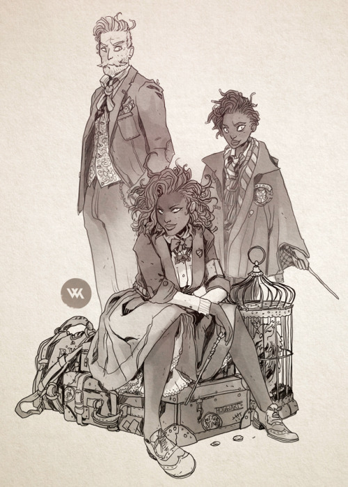 A quick sketch of the Granger-Weasley family.