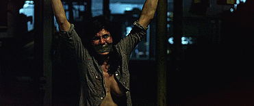 gaggedactresses:  One of my favourite gags of all time: Alexandra Daddario tightly