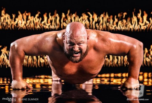 bearmythology: HOLY TOLEDO!!!!! Powerlifter Blaine Sumner poses for Bodybuilding.com’s “