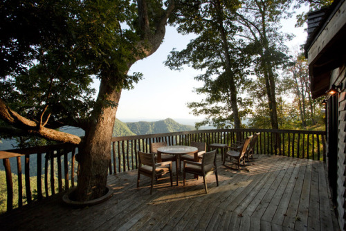 luxuryaccommodations: Tree Houses at Primland Part of a spectacular Blue Ridge Mountain resort, the Tree Houses at Primland immerse guests in the area’s magnificent natural beauty while providing first-class amenities such as flat-screen TVs, plush