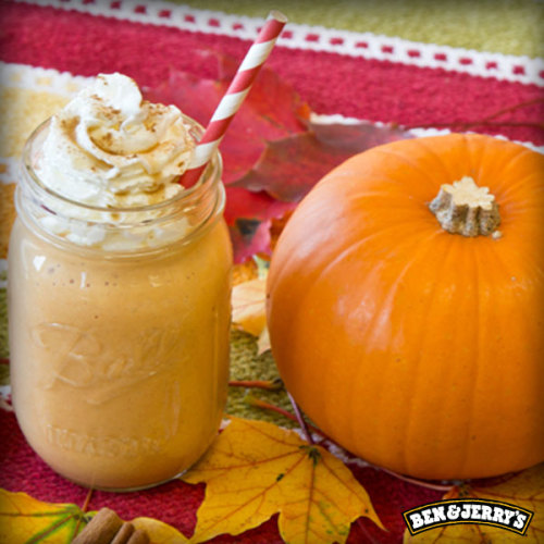 everydayisearthday:uvmbored:benandjerrys:Maple Pumpkin Pie Milkshake: INGREDIENTS:1 pint Ben & J